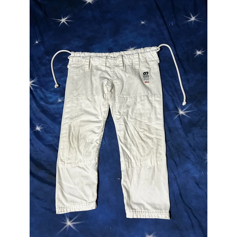 Moya Brand 025 White BJJ Gi Pants Size K2 Brazilian Jiu Jitsu Martial Arts